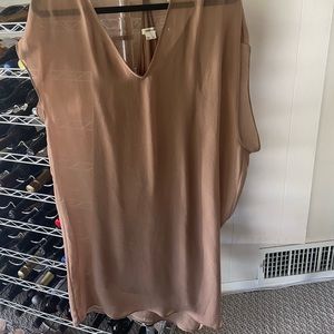 Helmut Lang Nude Silk Dress